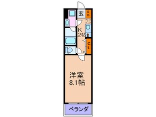 ベルフェリーク天満橋の物件間取画像